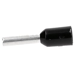 Cembre PKE1508 trådende ærmer isolerede 1,5 mm² sorte 8 mm lange / 500 stk.