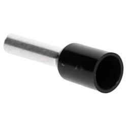 Cembre PKE1508 trådende ærmer isolerede 1,5 mm² sorte 8 mm lange / 500 stk.