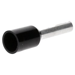 Cembre PKE1508 trådende ærmer isolerede 1,5 mm² sorte 8 mm lange / 500 stk.