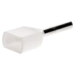 Cembre PKT508 双线端套 2x0.5mm² 白色 8mm 长 500 件