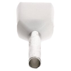 Cembre PKT508 双线端套 2x0.5mm² 白色 8mm 长 500 件
