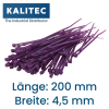 Fascette Kalitec 200x4,5 viola set da 100