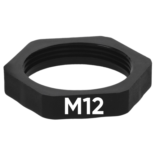 SIB H4312110 Kunststoff Gegenmutter M12 schwarz 7211974