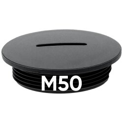 SIB G4550220 Blindstopfen rund M50 Kunststoff schwarz...