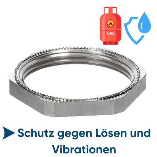 Jetzt kaufen! SIB D3412100 Messing Gegenmutter M12 sechskant 6011112