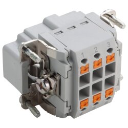 Lapp 44423200 EPIC H-BE 6 SP insert avec broche de connexion push-in 6 broches+PE