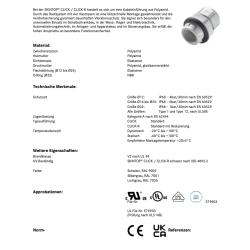 Lapp 53110054 SKINTOP CLICK Sortimo L-BOXX svetlosivá