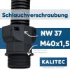 Schlemmer 3805017 Tube fitting SEM-FAST straight NW37/M40