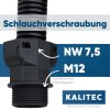 Schlemmer 3805047 Buiskoppeling SEM-FAST recht NW7.5/M12 zwart