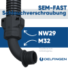 Schlemmer 3805223 Schlauchverschraubung SEM-FAST 90° Grad NW29 M32 schwarz