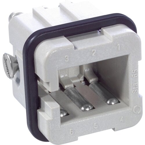 Lapp 10486100 Inserto pin EPIC STA 6 SS con connessione a vite a 6 pin