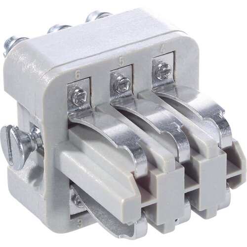 Lapp 10488100 Inserto de enchufe EPIC STA 6 FS con conexión por tornillo de 6 pines