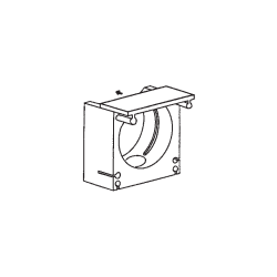 Schlemmer 8221250 tapa para soporte de manguera corrugada NW 7,5+10 negro