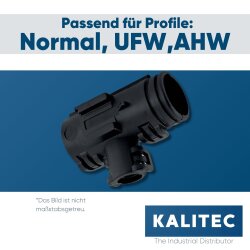 Schlemmer 9806103 T-Verteiler Form B  NW 22-17-13  schwarz