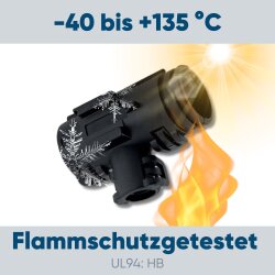 Schlemmer 9806133 T-Verteiler Form B  NW 8,5-8,5-8,5 schwarz