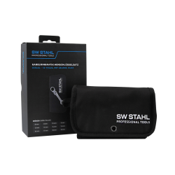 SW-Stahl 03540L Gabelringratschenschlüsselsatz, 8-19 mm, mit Gelenk, kurz, 12-teilig