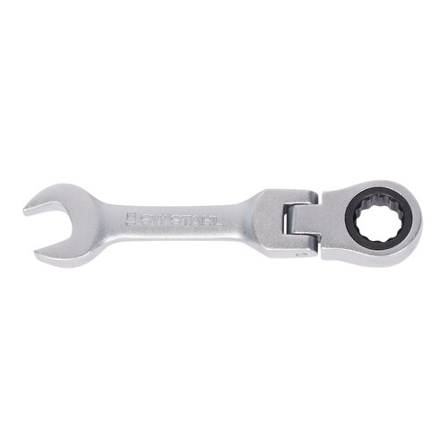 SW-Stahl 03540L-10 Clevis ratchet wrench, 10 mm, with joint, short