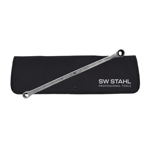 SW-Stahl 03590L Set di chiavi a cricchetto a doppio anello, 12-19 mm, extra lunghe, 6 pezzi