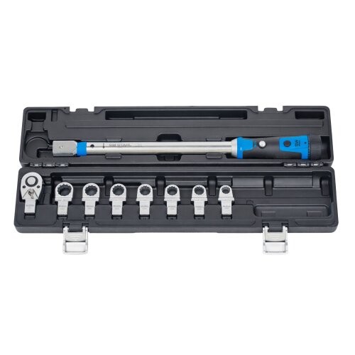 SW-Stahl 03880L プロフェッショナル トルク レンチ、インサート リング レンチおよびインサートリバーシブル ラチェット付き、40 ～ 200 Nm、9 個