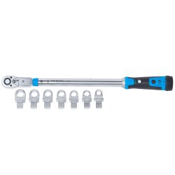 SW-Stahl 03880L Professional torque spanner with ring spanner and ratchet, 40-200 Nm, 9 pieces