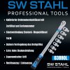 SW-Stahl 03880L Professional torque wrench with socket ring wrenches and socket reversible ratchet, 40-200 Nm, 9 pieces