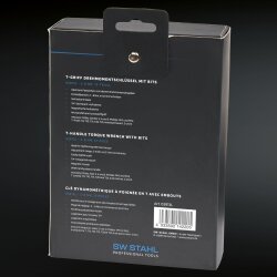 SW-Stahl 03913L T-handtag momentnyckel med bits, 2-8 Nm, 13 delar