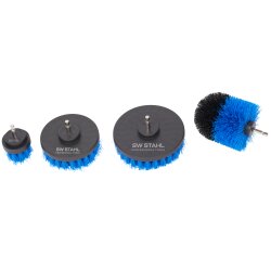 SW-Stahl 62400L Brush set for drilling machines, 4 pieces
