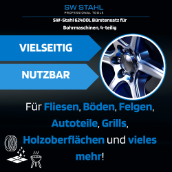 SW-Stahl 62400L borstsats för borrar, 4 st