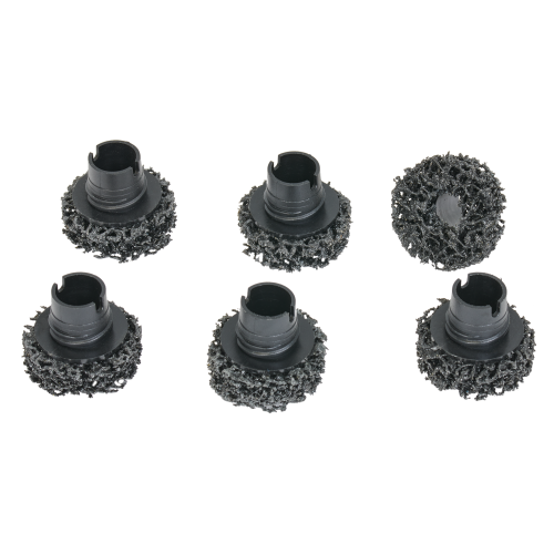 SW-Stahl 10359L-2 replacement cleaning discs for wheel hub grinder set 10359L, 6 pieces
