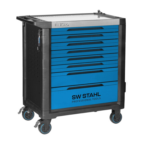 SW-Stahl 07110L Profi-Werkstattwagen TT802, blau, unbestückt