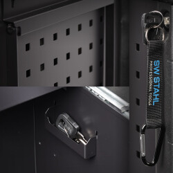 SW-Stahl 07110L Profi-Werkstattwagen TT802, blau, unbestückt