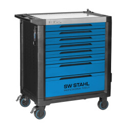 SW-Stahl 07110L Profi-Werkstattwagen TT802, blau, unbestückt