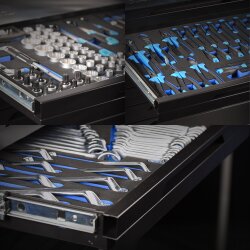 Carrinho de oficina profissional SW-Stahl Z3110 TT801, azul, equipado, 341 peças