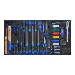 Carrinho de oficina profissional SW-Stahl Z3201 TT802, preto, equipado, 434 peças