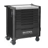 Carrinho de oficina profissional SW-Stahl Z3201 TT802, preto, equipado, 434 peças