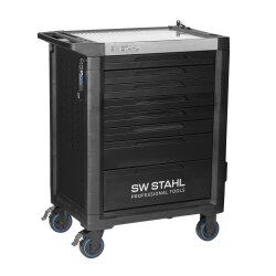 SW-Stahl Z3114 professionele werkplaatswagen TT801, zwart, uitgerust, 246 delig