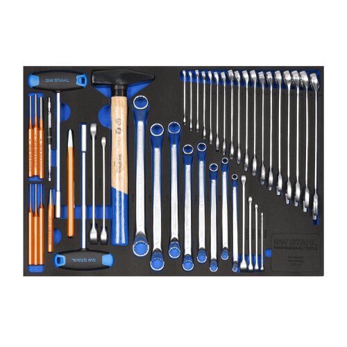 SW-Stahl Z3116 Profi-Werkstattwagen TT801 blau, bestückt, 213-teilig