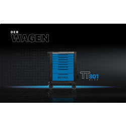 SW-Stahl Z3116 プロフェッショナル ワークショップ トロリー TT801、ブルー、装備、213 個