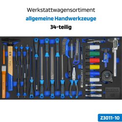 SW-Stahl Z3200 Profi-Werkstattwagen TT802 blau, bestückt, 434-teilig
