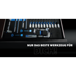 SW-Stahl Z3200 Profi-Werkstattwagen TT802 blau, bestückt, 434-teilig