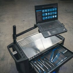 SW-Stahl 07124L Laptop Halter für Werkstattwagen