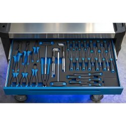 SW-Stahl Z3011-8 车间手推车组合、螺丝刀和钳子，44 件