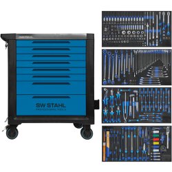 SW-Stahl Z3211 Professional workshop trolley TT802, blue,...