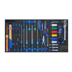 SW-Stahl Z3211 επαγγελματικό καρότσι εργαστηρίου TT802, μπλε, εξοπλισμένο, 338 τεμάχια