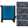 SW-Stahl Z3211 プロフェッショナル ワークショップ トロリー TT802、ブルー、装備、338 個