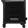 Profesjonalny wózek warsztatowy SW-Stahl 07111L TT802, czarny, bez wyposażenia