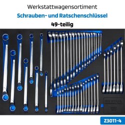 SW-Steel Z3111 professionell verkstadsvagn TT801, svart, utrustad, 341 stycken