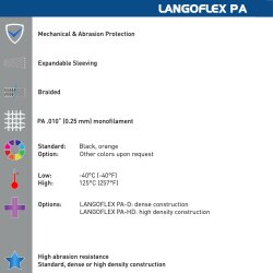 Delfingen Textil 169144 Langoflex PA 7 mm Kabelschlauch, 1000 Meter Spule