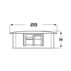 Heyco SNAP-IN Domestekker 2754 DP-1375 WIT