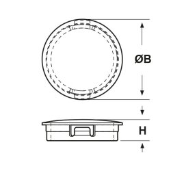 Heyco Shorty SNAP-IN Plug 1660 SP-281